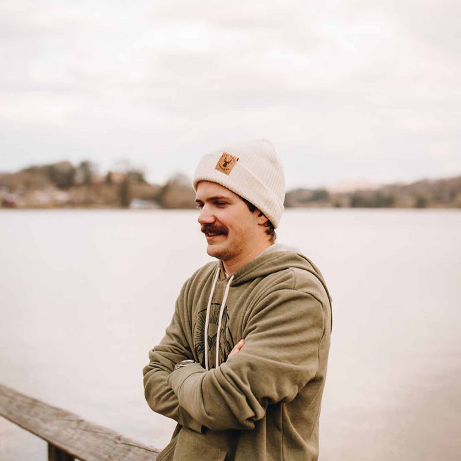 Organic Cotton Beanie Elk Natural