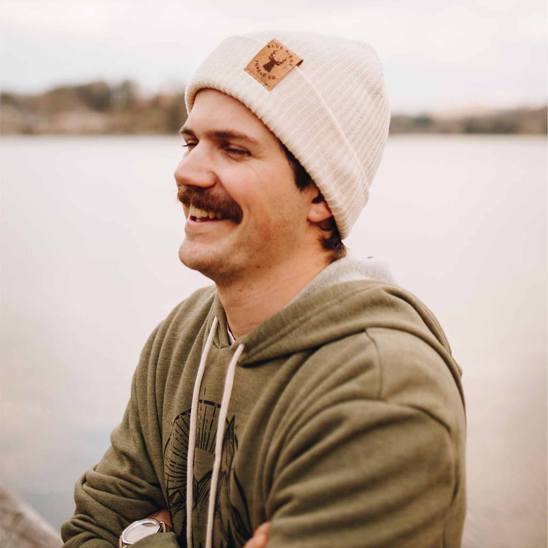 Organic Cotton Beanie Elk Natural