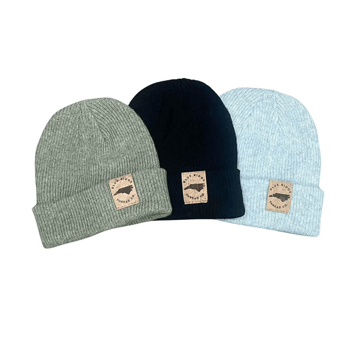 Eco Friendly North Carolina Merino Wool Beanie w/Cork Leather Tag