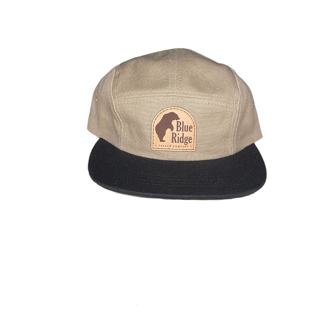The Bear Two-Tone Hemp Canvas 5 Panel Camp Cap