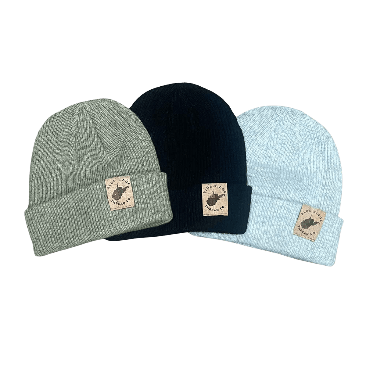 Eco Friendly West Virginia Merino Wool Beanie w/Cork Leather Tag