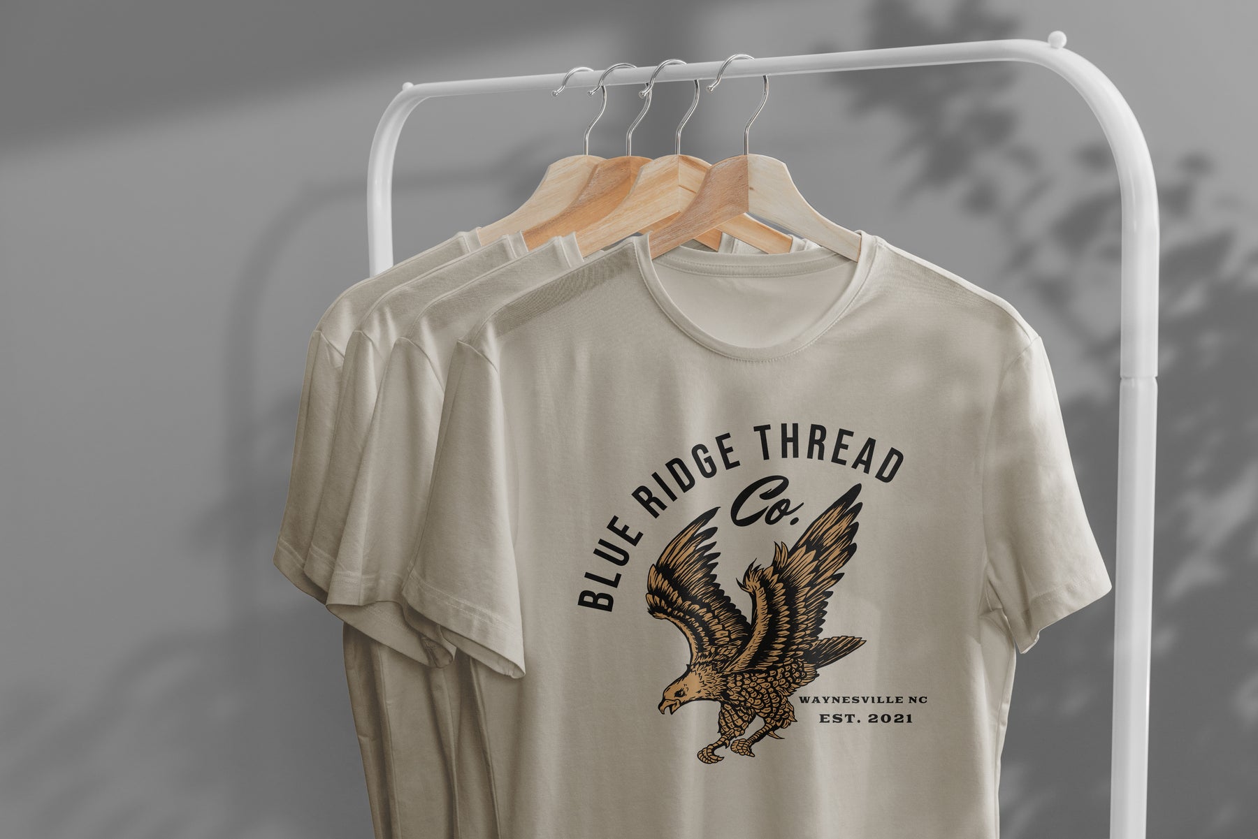 The Eagle T-shirt tan - super soft eco-friendly shirt hiking, outdoors, Waynesville