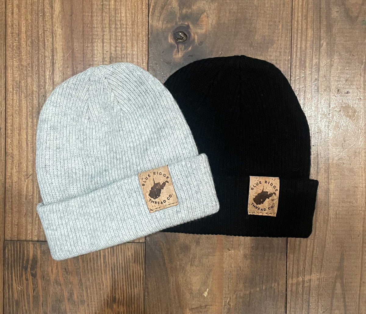 Eco Friendly West Virginia Merino Wool Beanie w/Cork Leather Tag