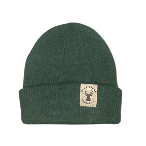 Eco Friendly Merino Wool Beanie w/Cork Leather Tag