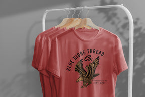 The Eagle T-shirt Red - super soft eco-friendly shirt  hiking, outdoors, Waynesville