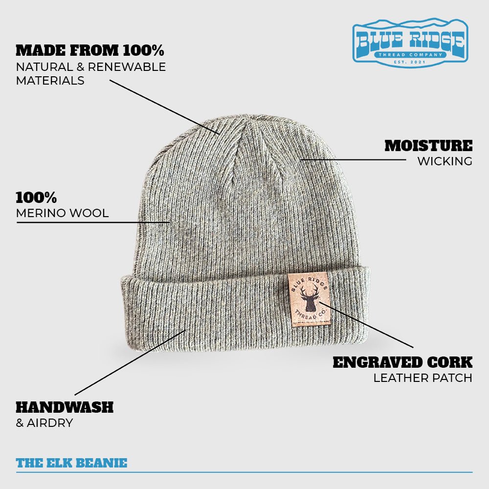 Eco friendly 100% merino wool beanie care and features